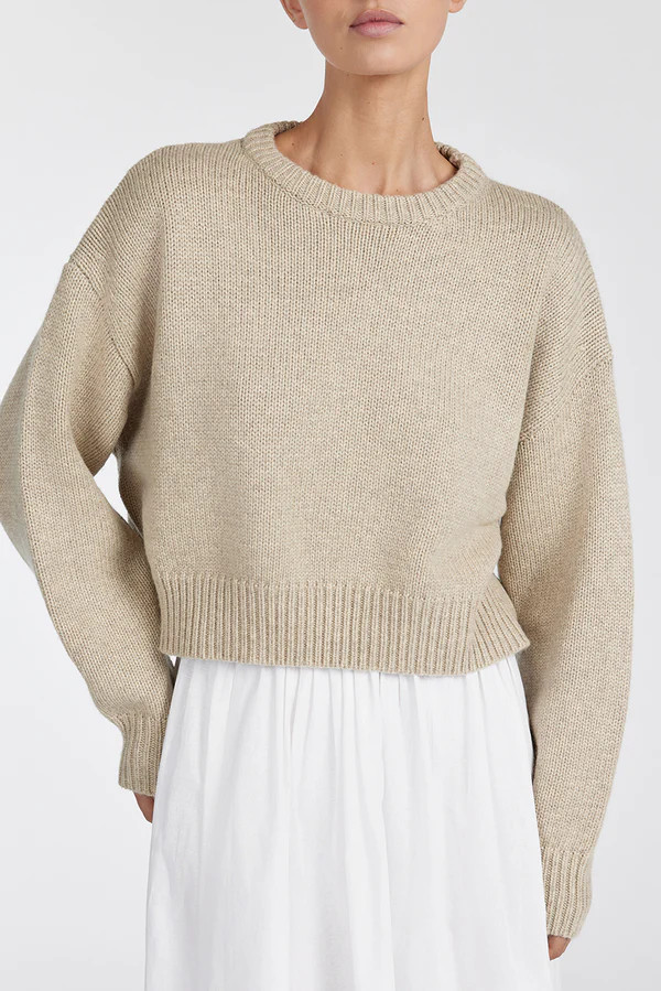 OLIVER PEBBLE MARLE KNIT JUMPER | DISSH