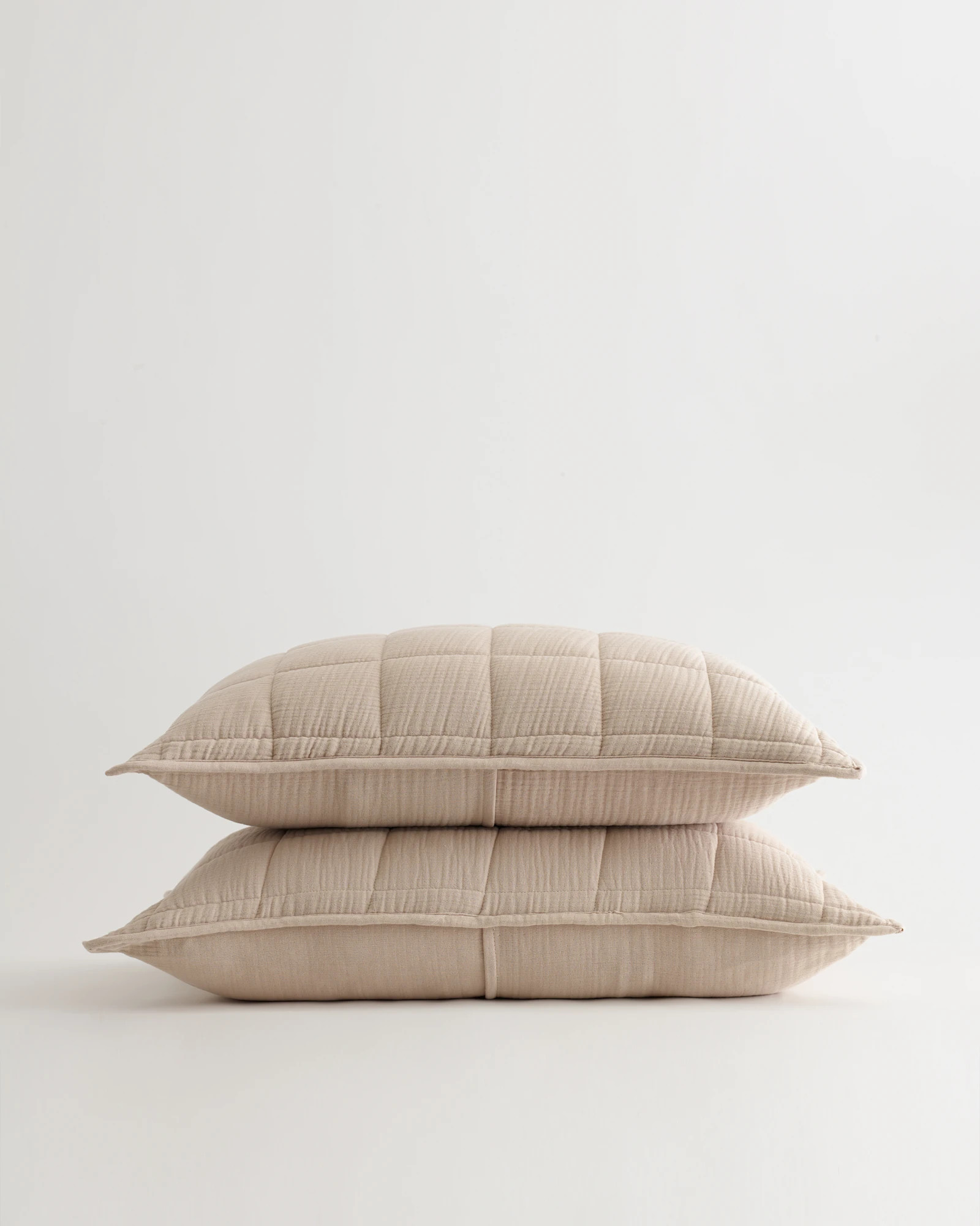 Organic Airy Gauze Box Quilt Sham Set | Quince