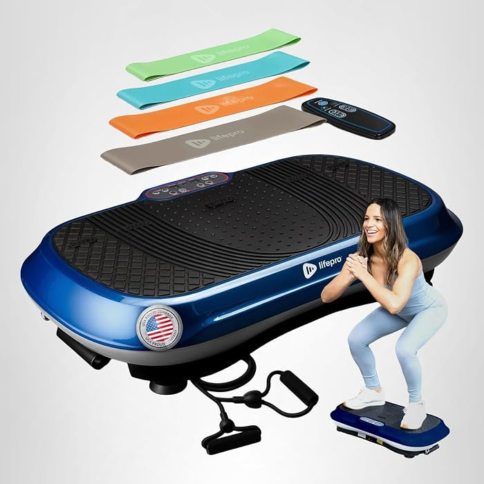 Lifepro Waver Vibration Plate Exercise Machine \u2014 99 Speed Levels, Resistance Bands & Non-Sli... | Amazon (US)