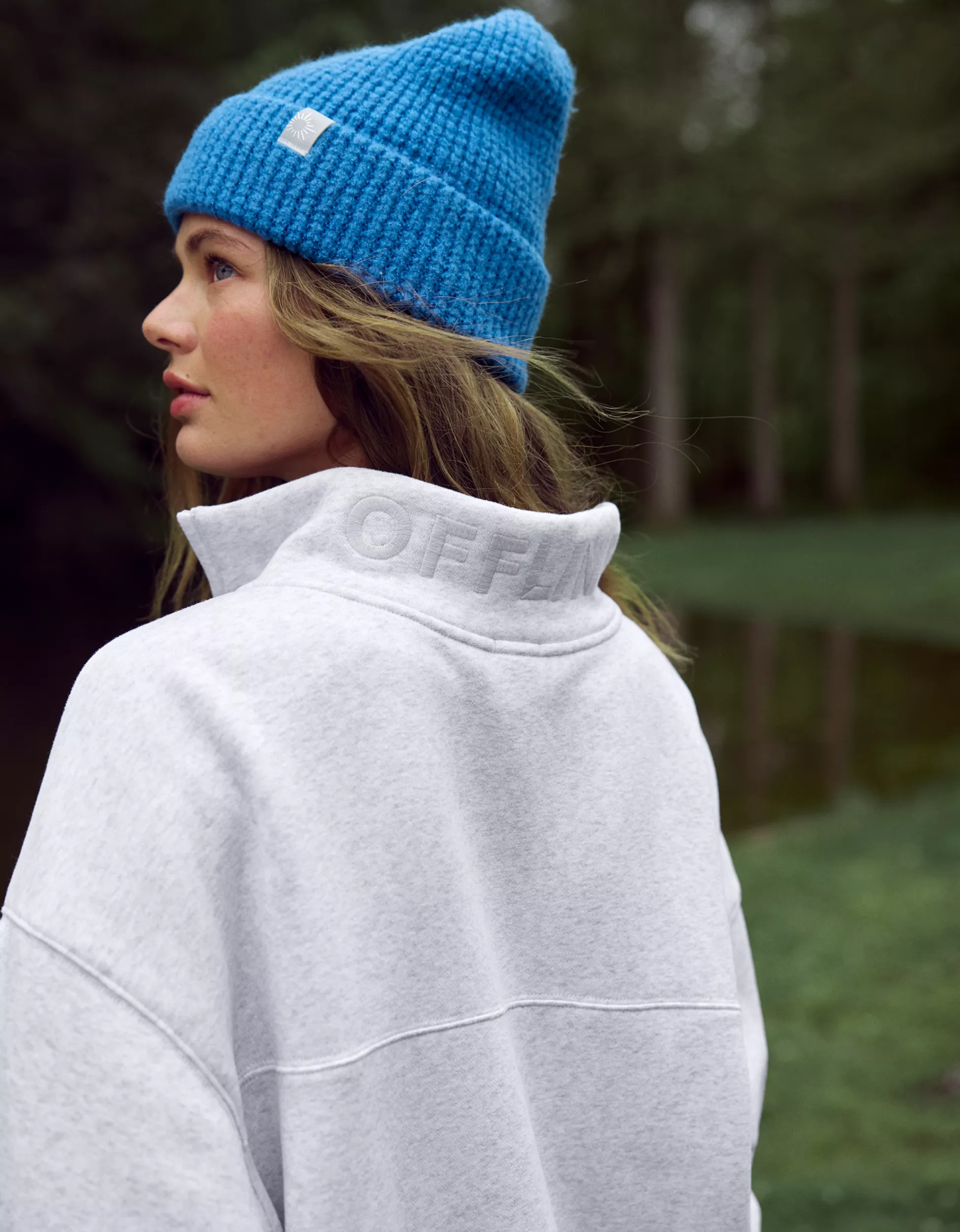 OFFLINE By Aerie Cloud Fleece Quarter Zip Sweatshirt | Aerie