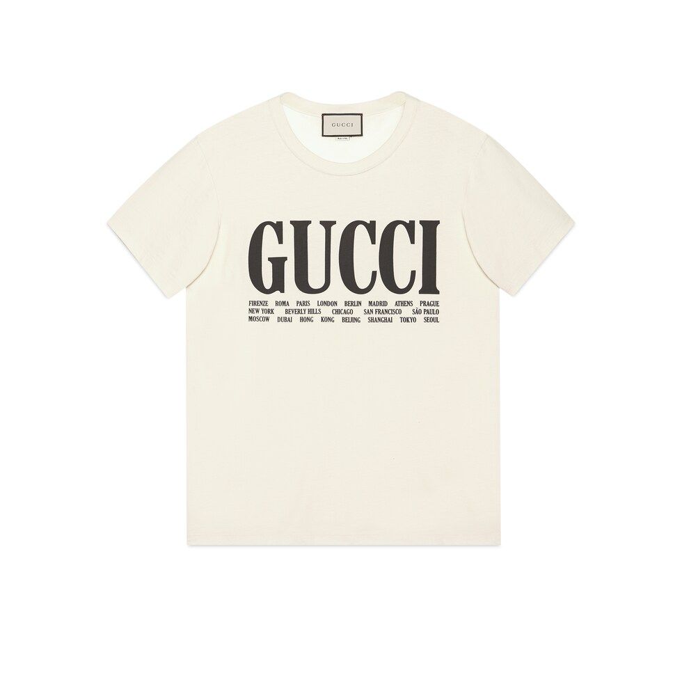 Gucci Cities cotton T-shirt | Gucci (US)
