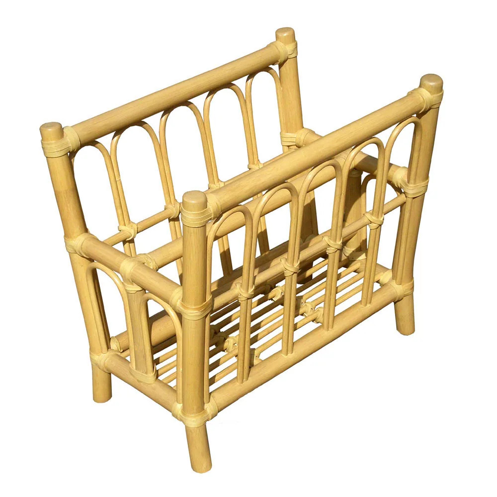 Offex Hand Crafted Rattan Wicker Magazine Rack - Natural | Bed Bath & Beyond