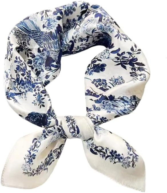 Tim & Tina Square 100% Mulberry Silk Hair Scarf Head Sleeping Wrap Satin Head Scarf for Women | Amazon (US)