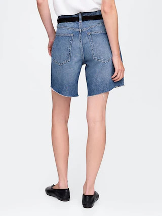 8" Mid Rise '90s Loose Denim Bermuda Shorts | Gap (US)