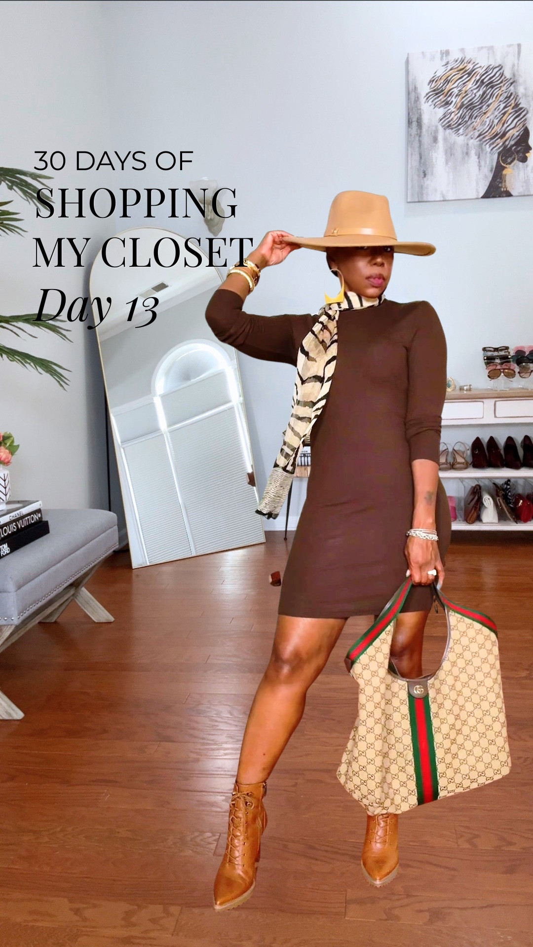 DAY 13/30: Shopping My Closet 🤎🍂

GRWM with me while I style this fresh for Fall look from pieces in my closet. ✨

This Amazon midi dress is such an easy base for Fall.  I also have it in black and pink. 😍.  And the accessories took it straight into rich-auntie fall territory. 

The dress + Gucci Giglio tote are shoppable, and I linked similar options for everything else. 

5’4” | 155 lbs | Size M

WHAT I’M WEARING:

* Amazon midi dress — M
* Michael Kors wide-brim fedora
* Michael Kors booties
* Gucci Giglio tote
* Printed scarf


🛍️ Tap to shop the look.

Style it. Own it. SLAY it. 💋

#LTKgrwm #LTKootd #LTKOver40