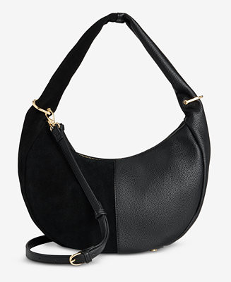 Harlowwe Small Suede Hobo Bag | Macy's
