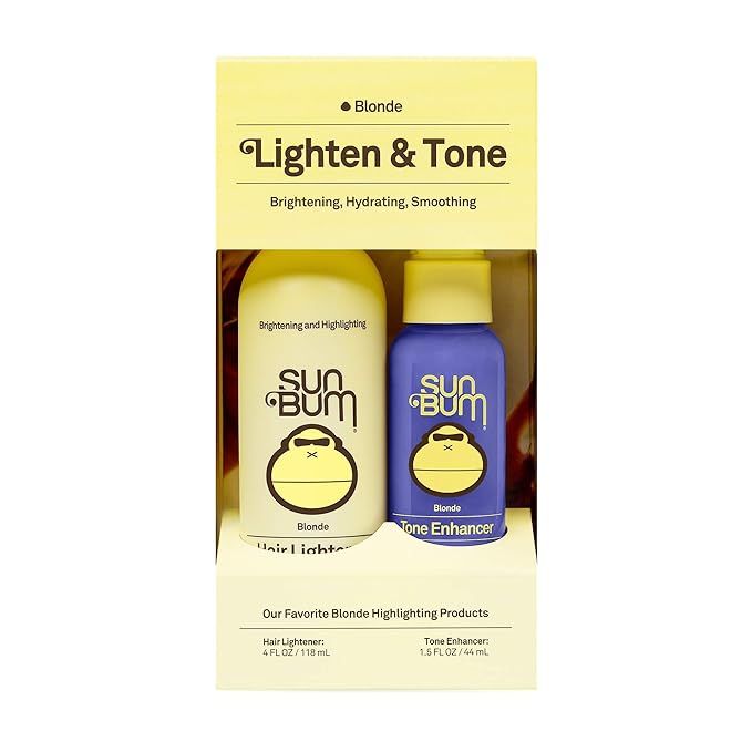 Sun Bum Lighten and Tone Kit | Blonde Hair Lightener and Tone Enhancer Travel Kit | Vegan, Parabe... | Amazon (US)