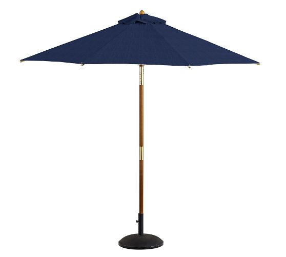 Premium 9' Round Outdoor Patio Umbrella – Eucalyptus Tilt Frame​ | Pottery Barn (US)