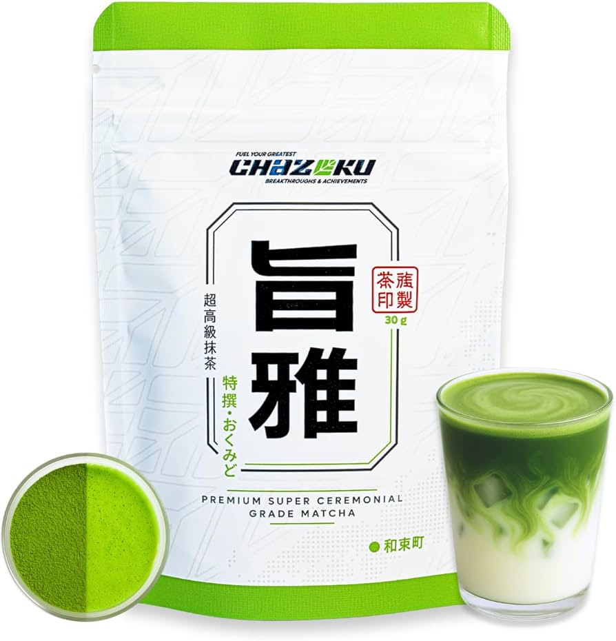 Chazoku Okumidori 30g Bag Matcha Green Tea Powder - Single Cultivar - Super Ceremonial Grade - St... | Amazon (US)