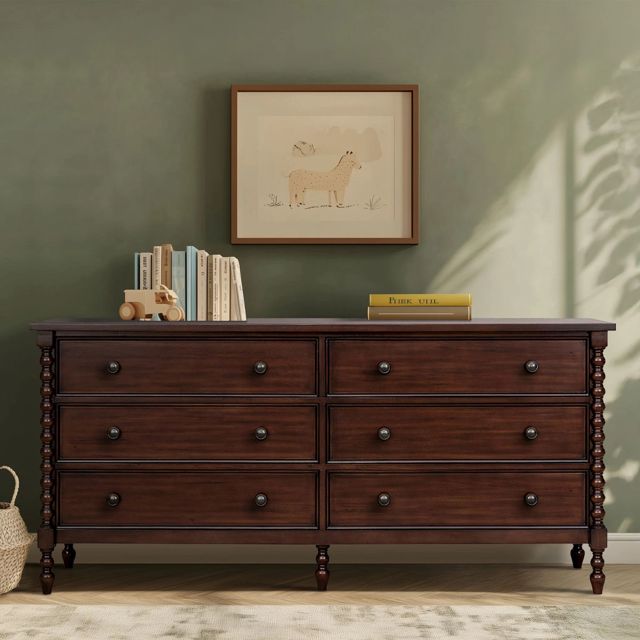 Beckett 6-Drawer Wood Large Dresser | Wayfair North America