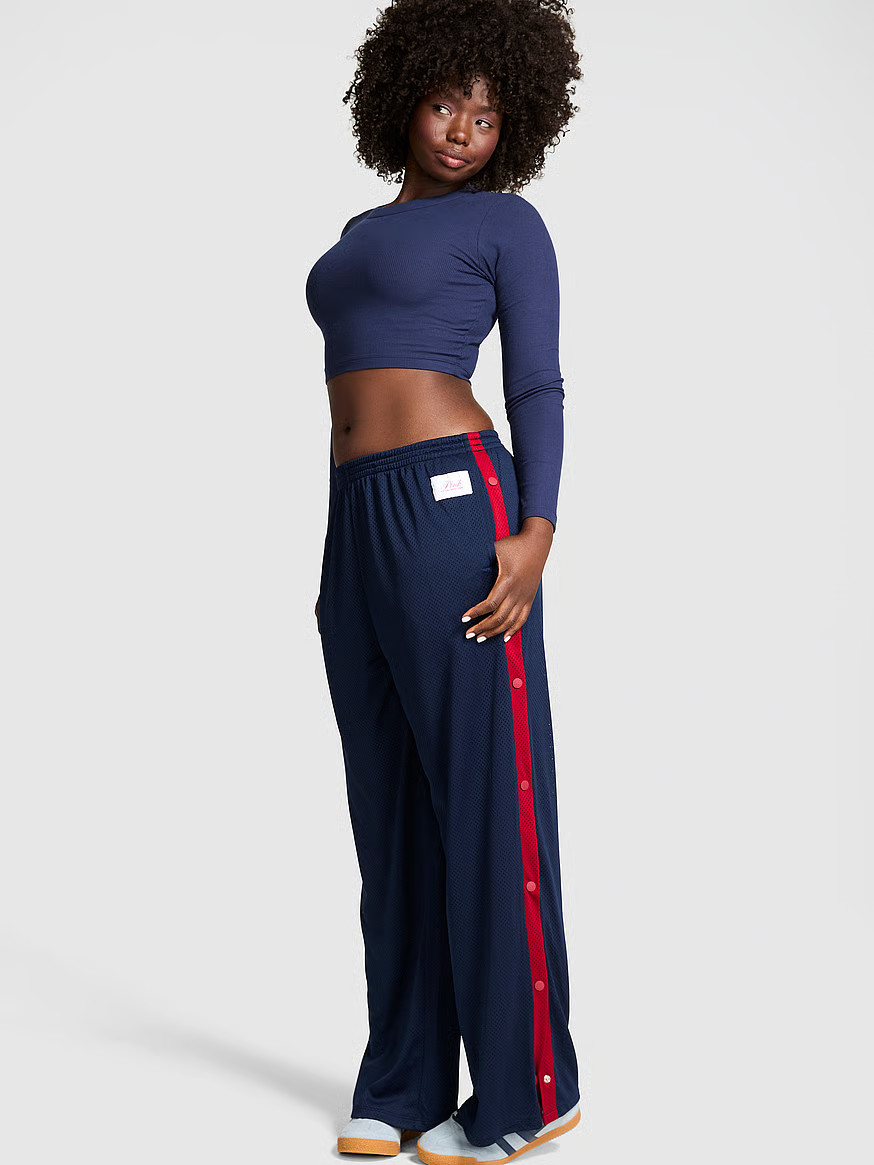 MESH WIDE-LEG PANTS | Victoria's Secret (US / CA )