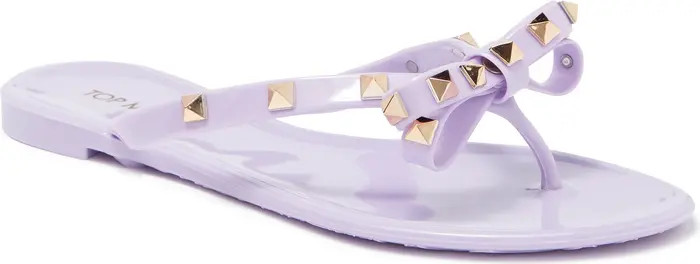 TOP GUY Studded Bow Flip Flop | Nordstromrack | Nordstrom Rack