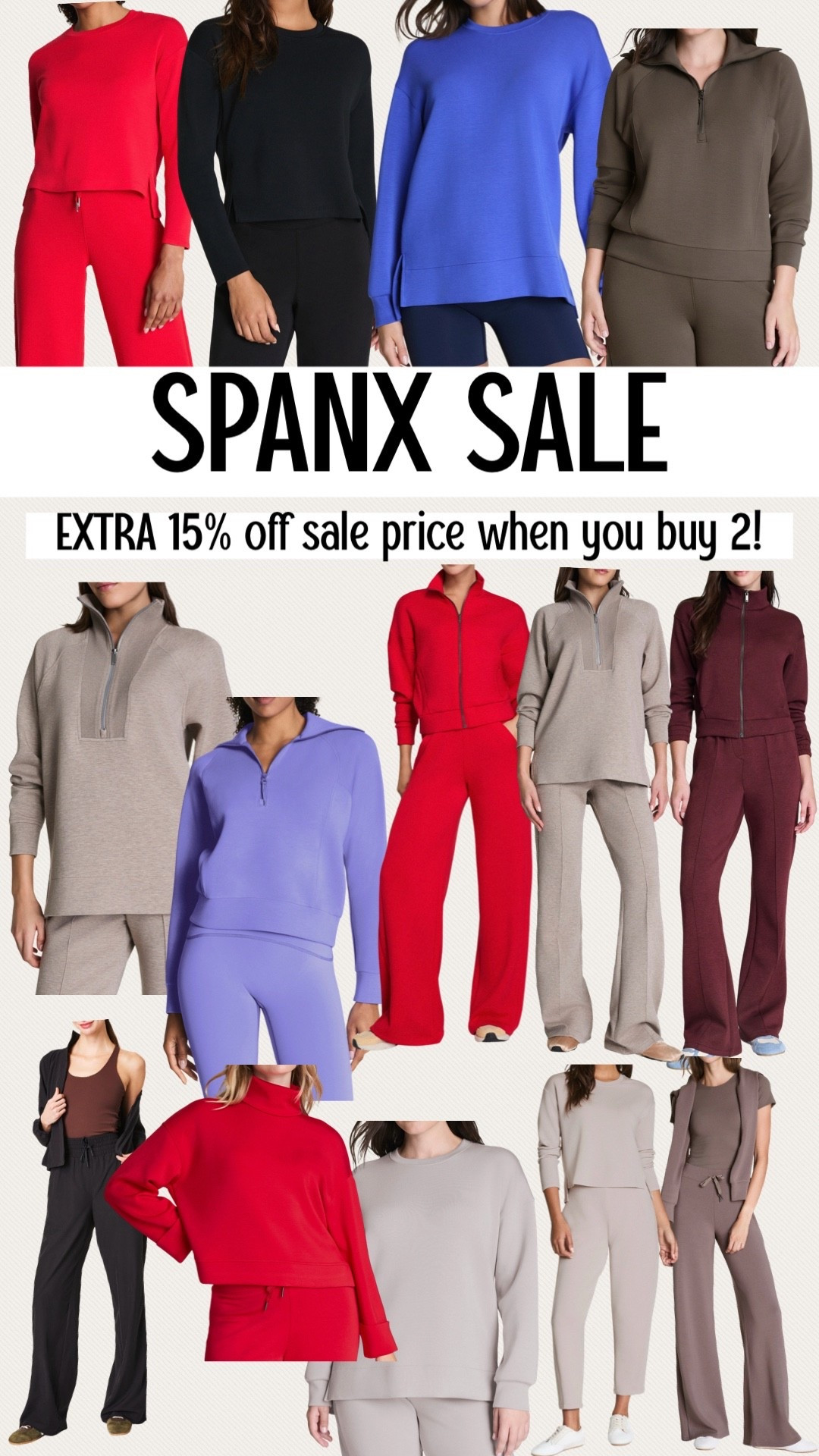 Buy 2 and get an additional 15% off the sale price! SO many great pieces included in the sale!
.


#LTKOver40 #LTKSaleAlert #LTKActive