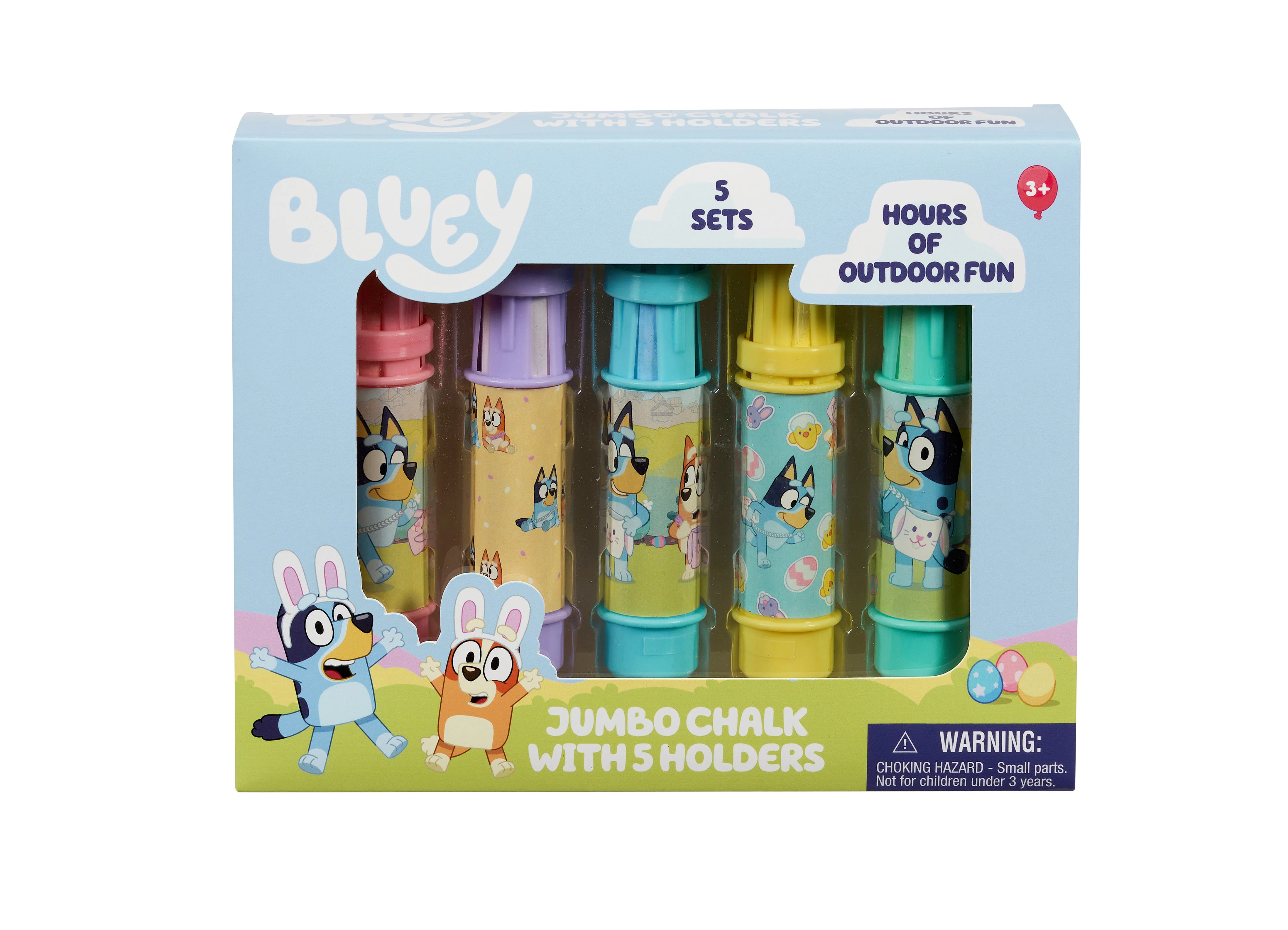 Little Kids Inc Bluey 5 Piece Jumbo Chalk with Holders | Walmart (US)
