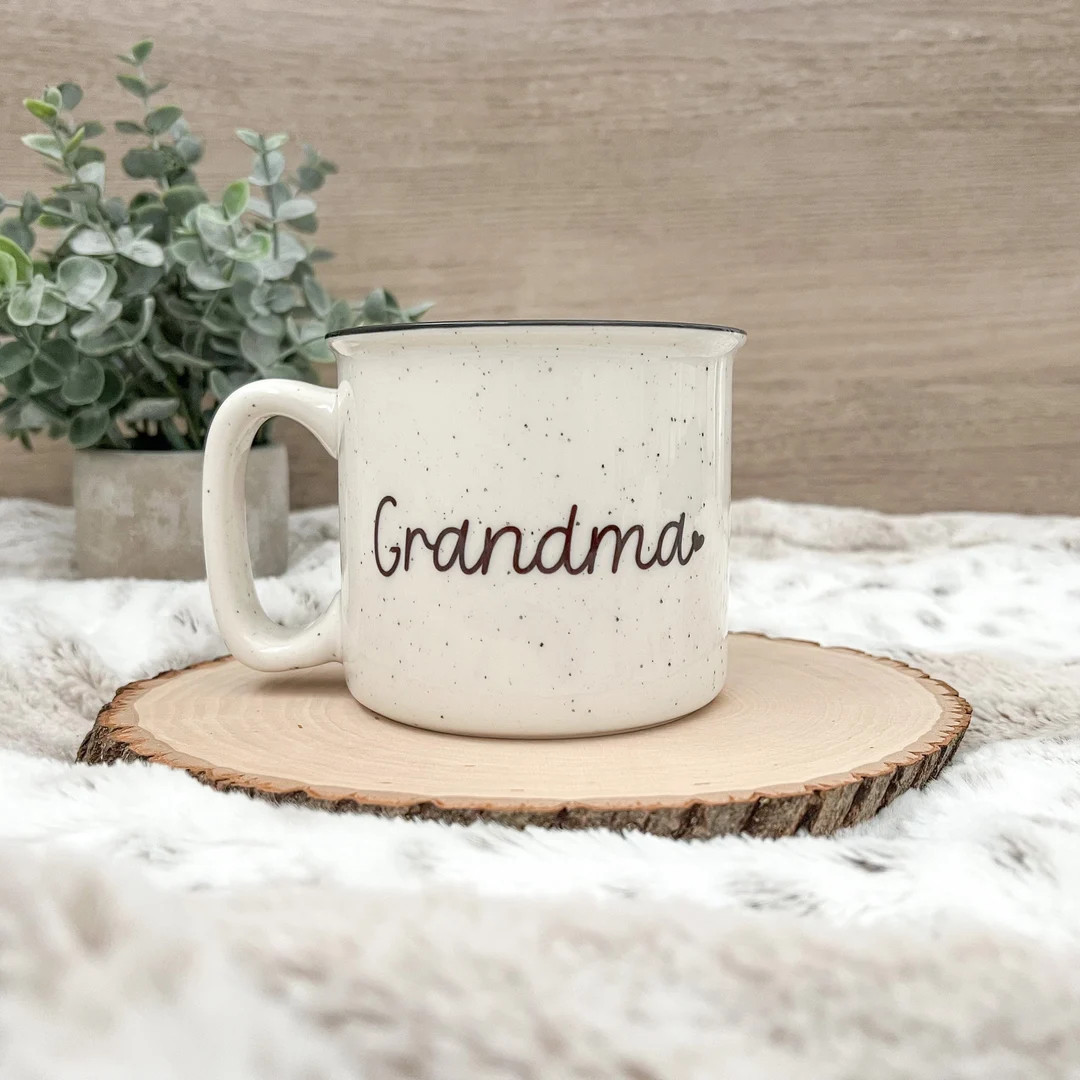 Custom Grandparent Mug Cursive Font 18oz Dishwasher Safe - Etsy | Etsy (US)