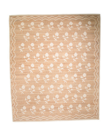8x10 Jute Blend Orchard Floral Area Rug | TJ Maxx