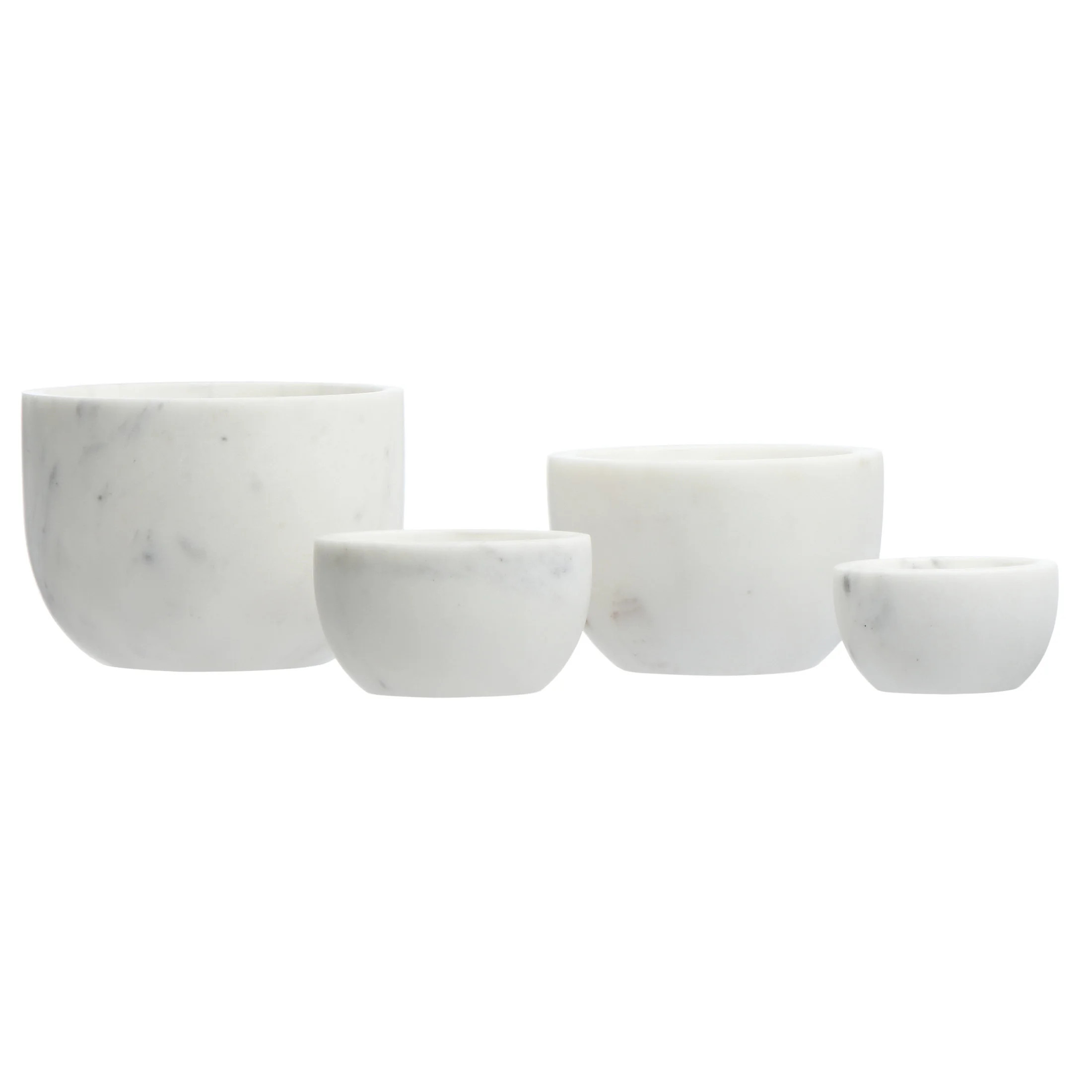 Creative Co-Op White Marble Bowls (Set of 4) | Walmart (US)