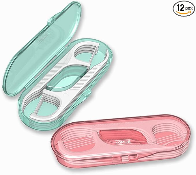 Flosser Dispenser Dental Floss Case Travel Floss Professional Toothpicks Sticks with Travel Case ... | Amazon (US)