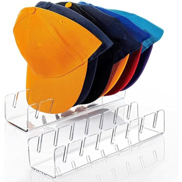 Ktinnead 2 Pack Hat Stand for Baseball Caps,No Install Acrylic Hat Organizer for 14 Baseball Caps... | Walmart (US)