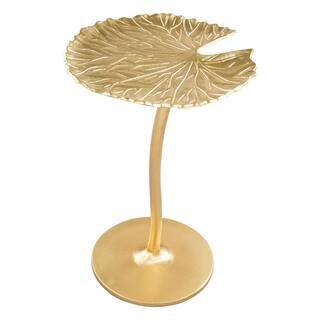 Lily Gold Side Table | The Home Depot
