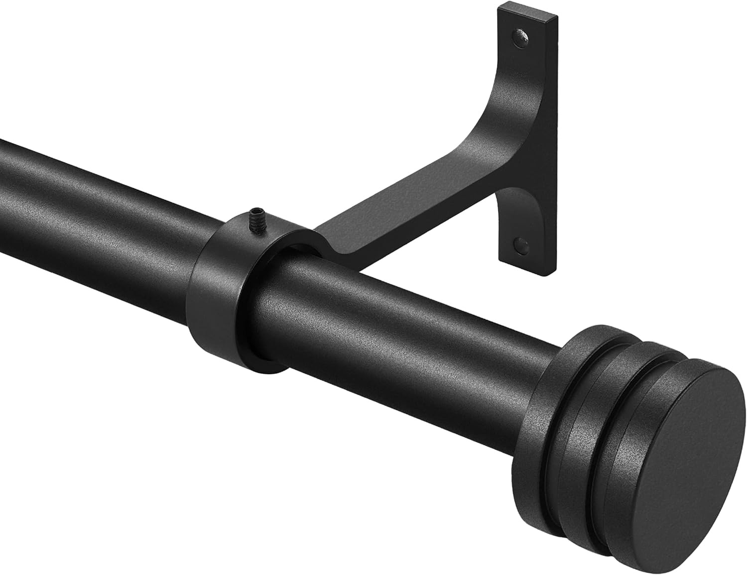 Single Curtain Rods for Windows, 1 Inch Modern Decorative Telescoping Adjust Drapery Rod Set with... | Amazon (CA)