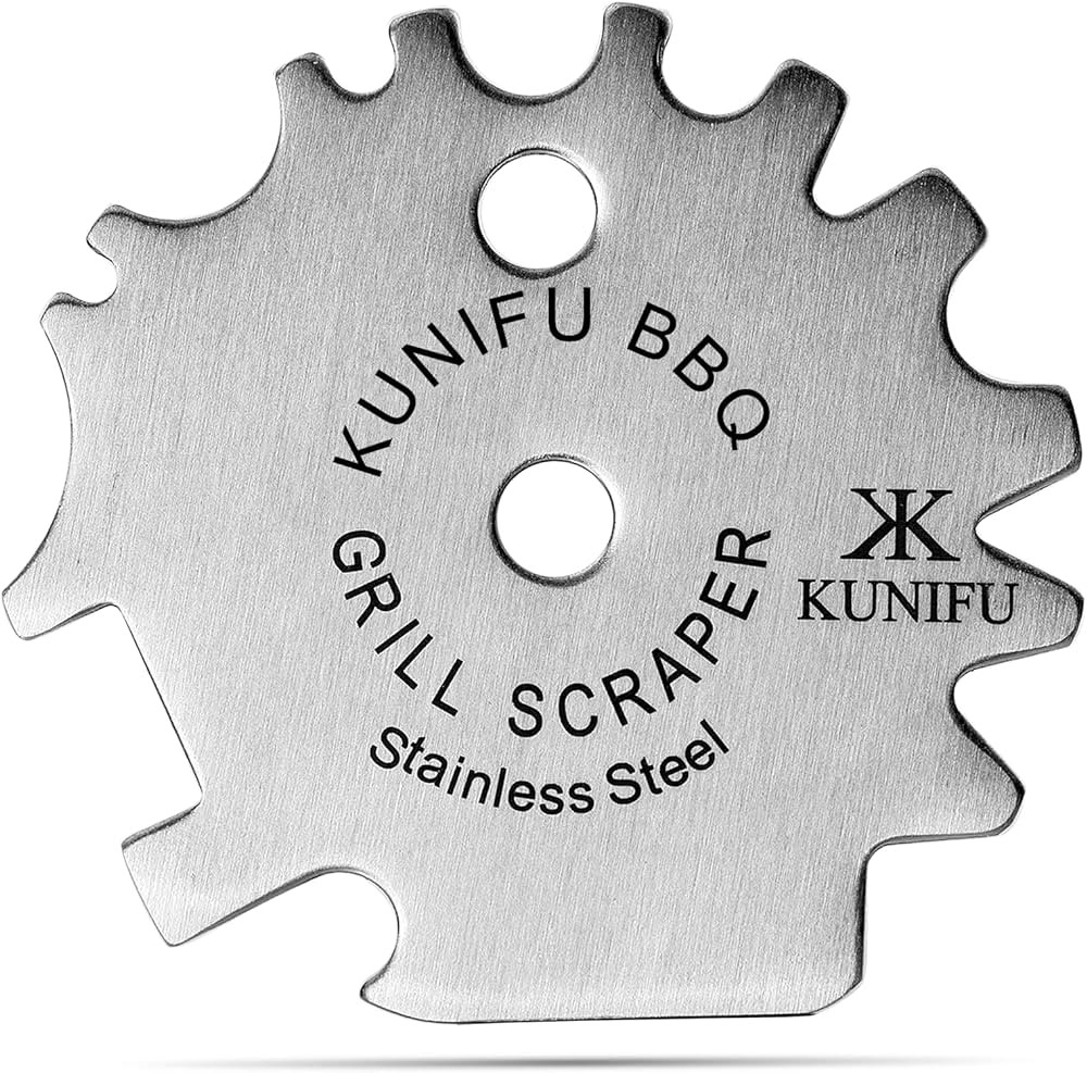 KUNIFU BBQ Grill Scraper, Stocking Stuffers, Bristle-Free for Griddle, Kitchen Gadgets Cleaner, C... | Amazon (US)