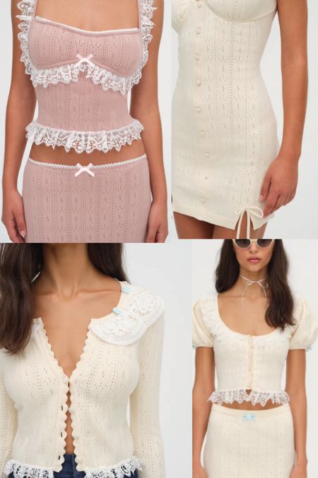 For love and lemons 
Knitwear 
Pointelle 
Bows 
Rosettes 

#LTKSeasonal