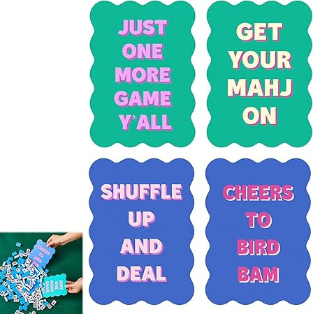 Soulchen 4 Pcs Mahjong Tile Mixer Shufflers for Mixing and Shuffling Tiles Plastic Mahjong Access... | Amazon (US)