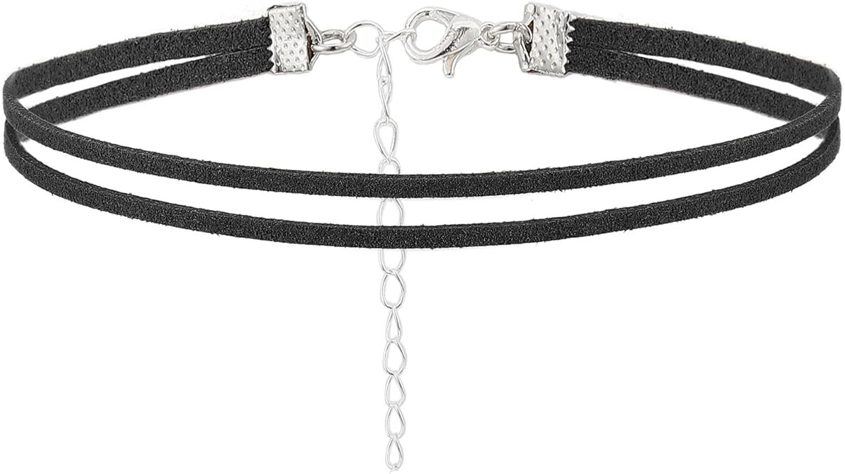 Olbye Layering Leather Necklace Leather Cord Necklace Choker Personal Everyday Necklace Jewelry f... | Amazon (US)