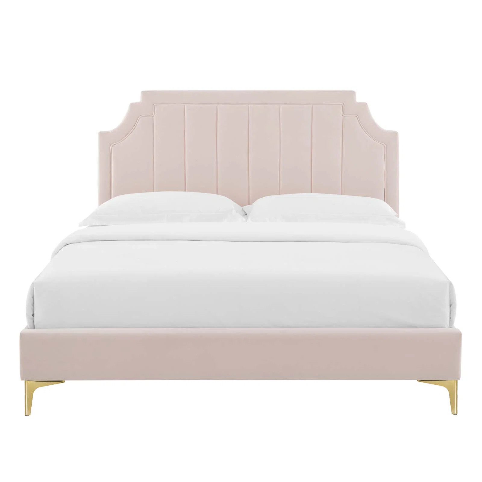 Sienna Performance Velvet Platform Bed | Wayfair North America