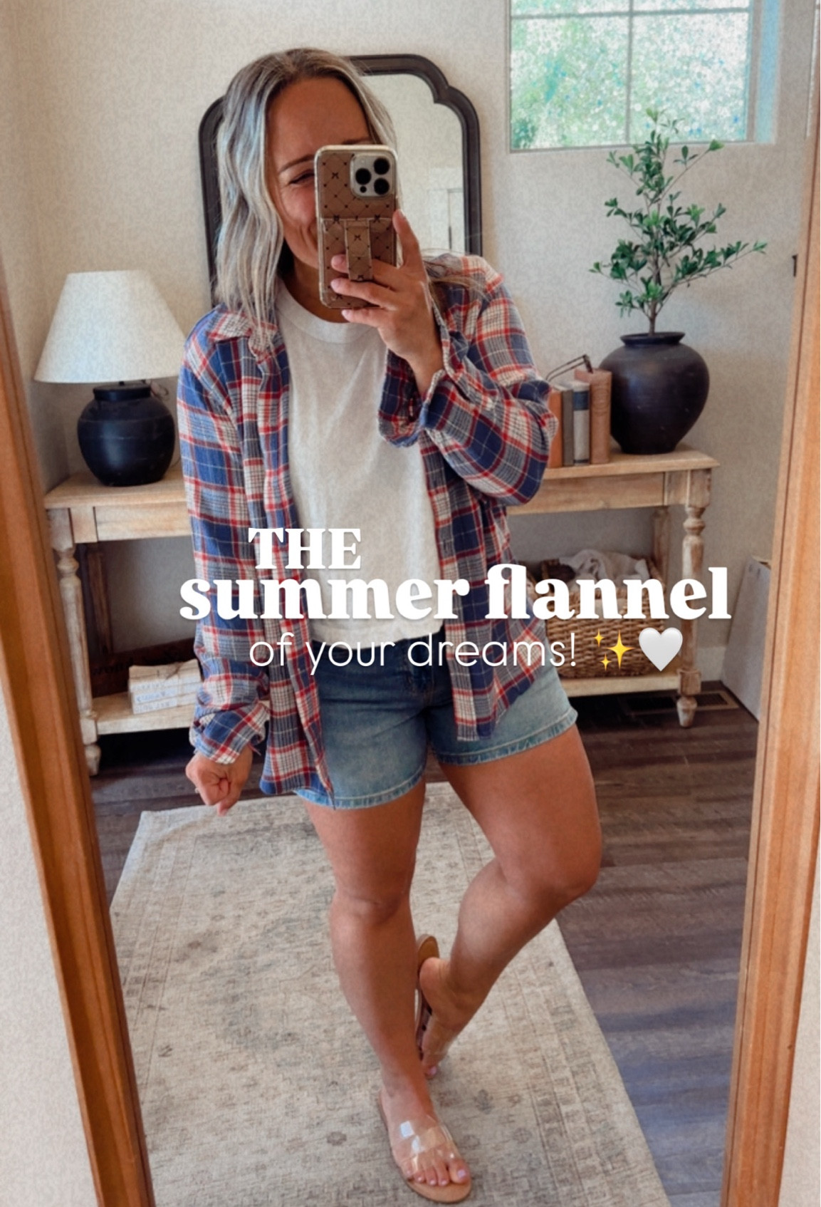 The SUMMER FLANNEL of your dreams! ✨🤍 

#LTKootd #LTKdayinmylife #LTKgrwm