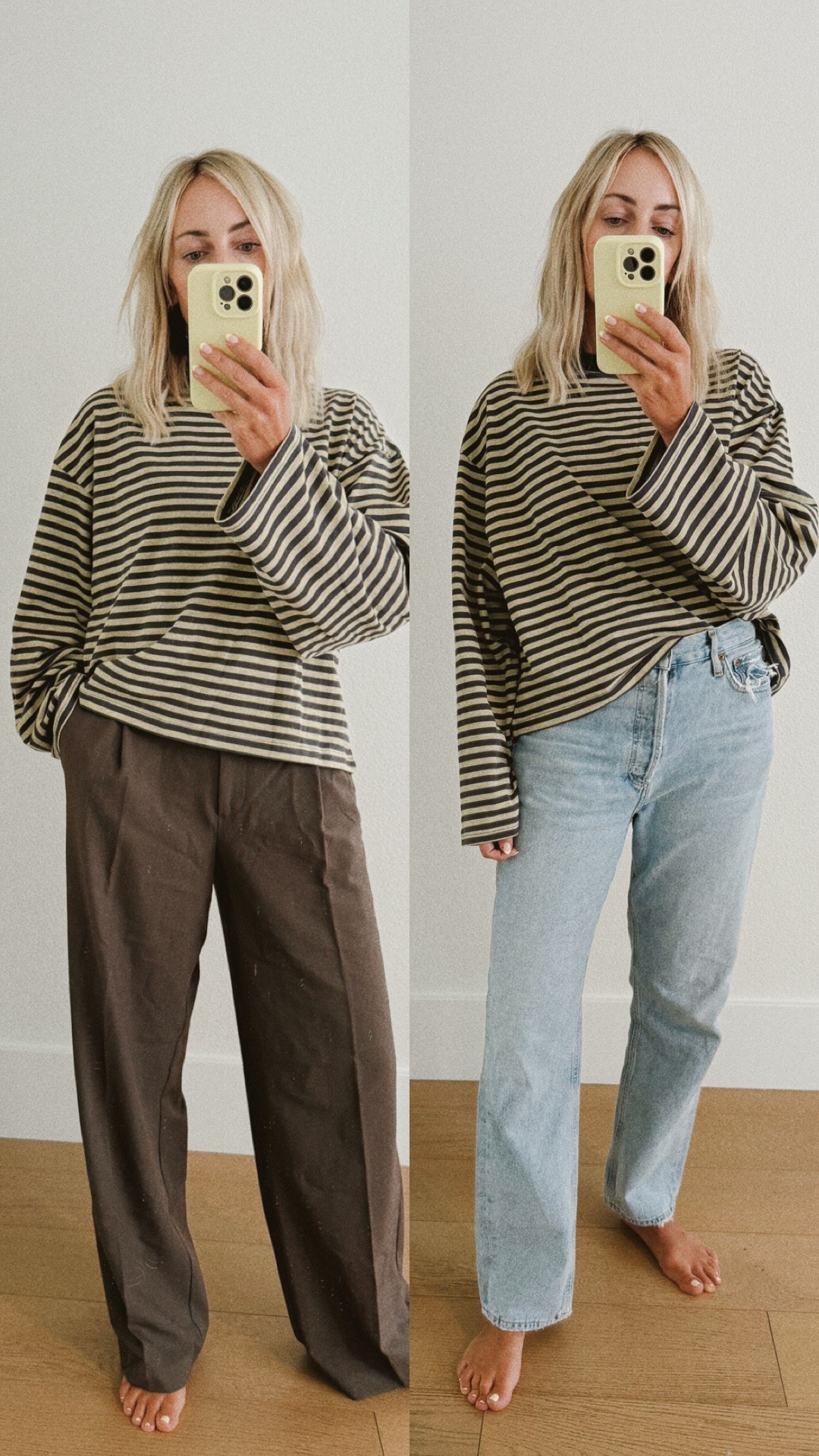 Stripes are in! Loving this new top - I am in an XS 