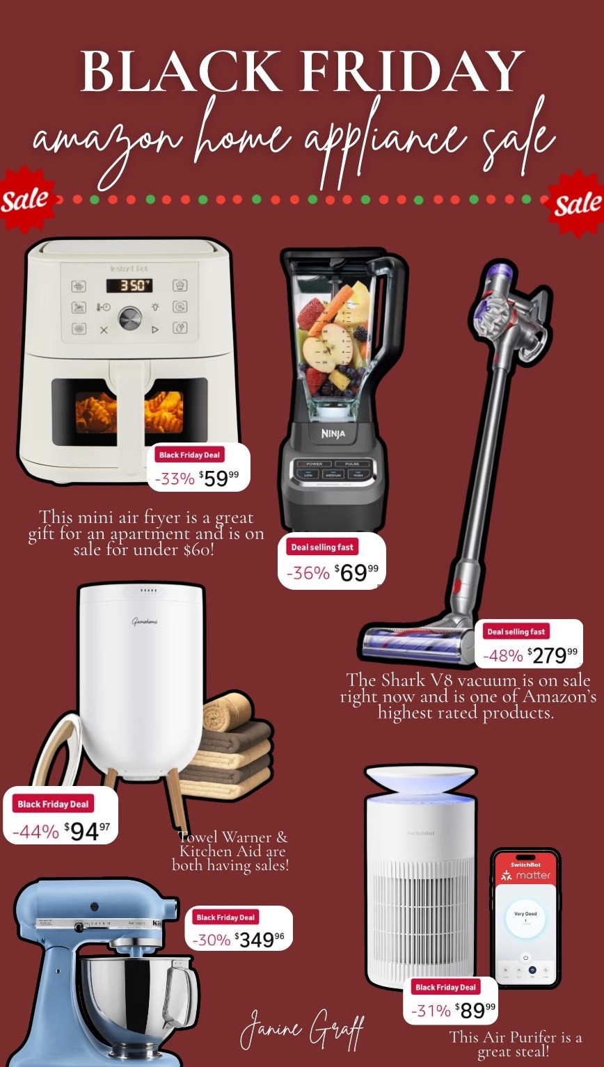 Amazon Home Appliance Sale For Black Friday 🎁

#LTKHoliday #LTKFindsUnder100 #LTKGiftGuide
