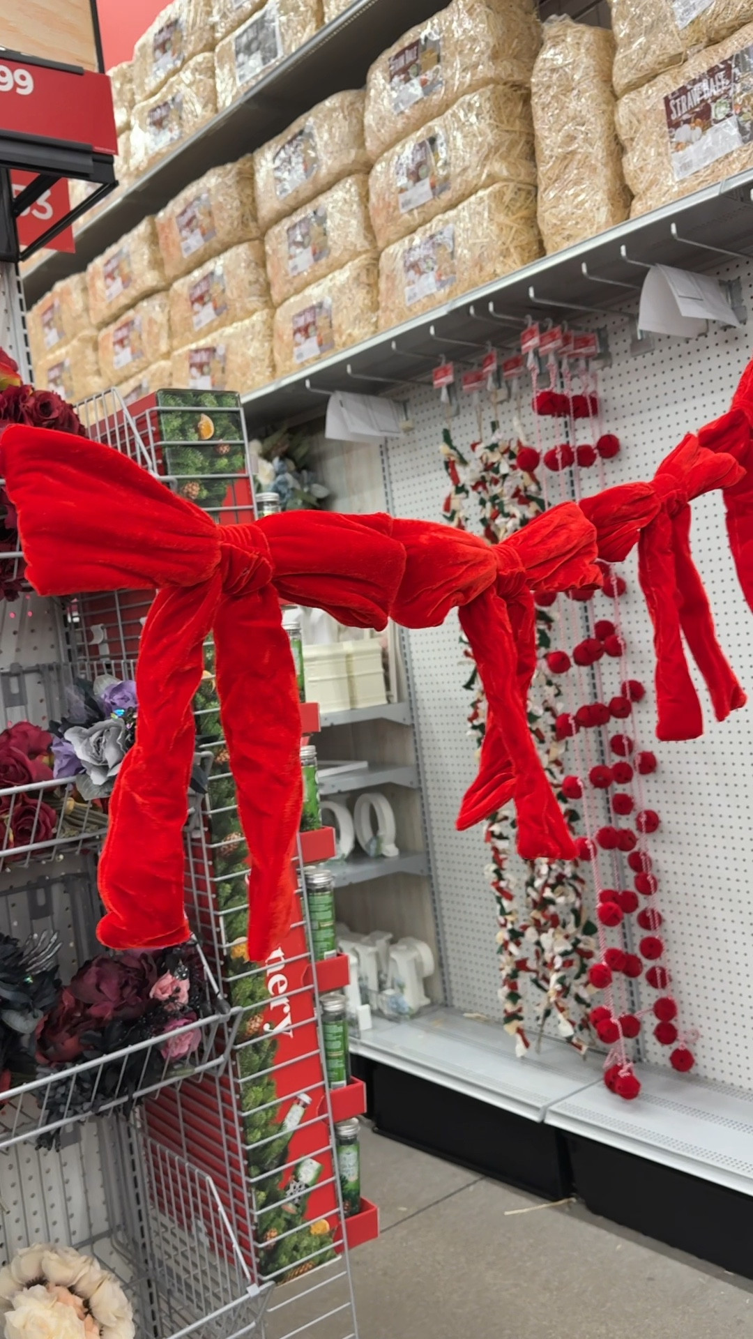 Red bow garland, Christmas decor, Christmas tree, Christmas mantle, holiday home decor #ltkholiday 

#LTKFindsUnder50 #LTKVideo #LTKHome