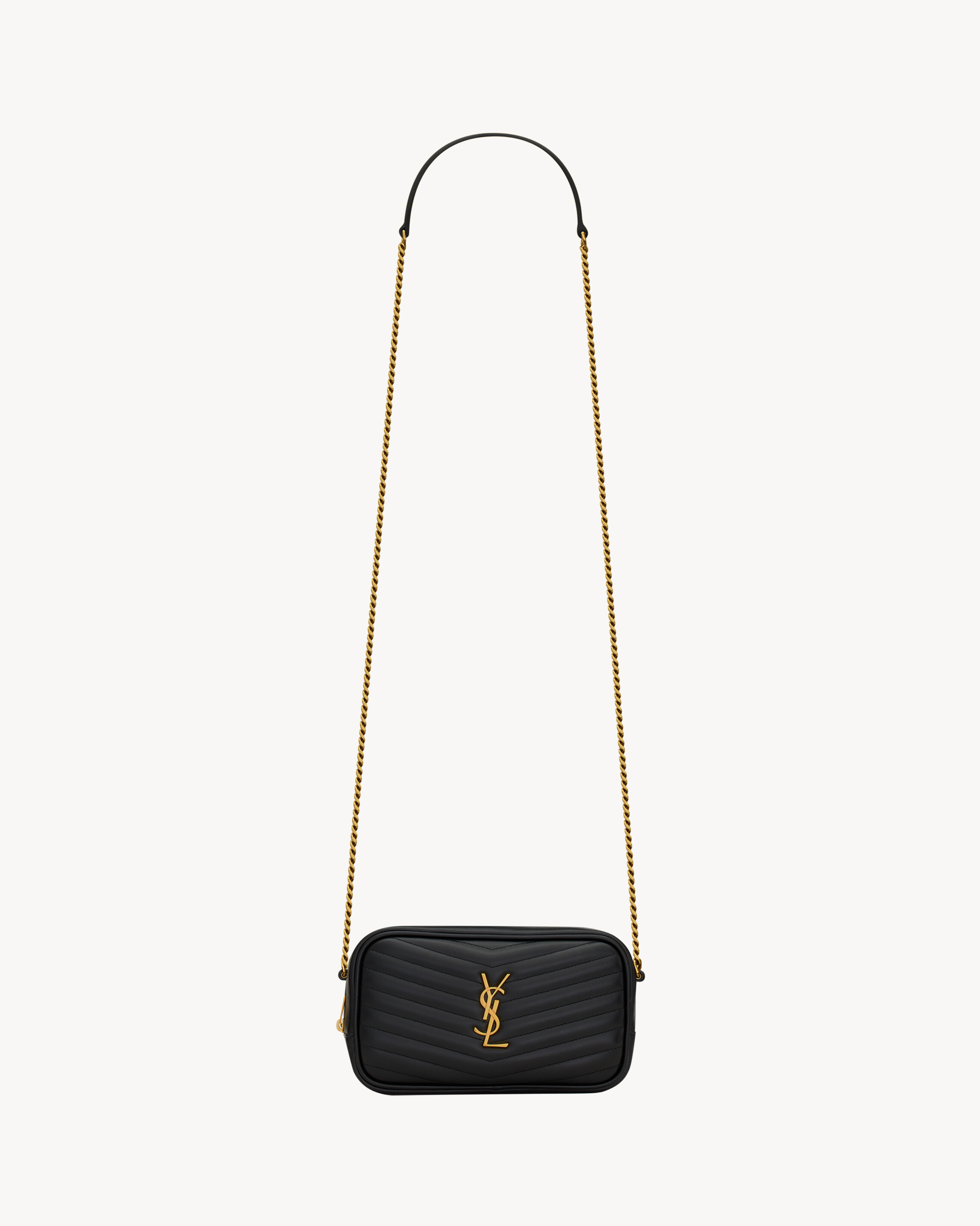 Saint Laurent Mini Lou In Quilted Leather - Black - Women - One Size | Saint Laurent Inc. (Global)