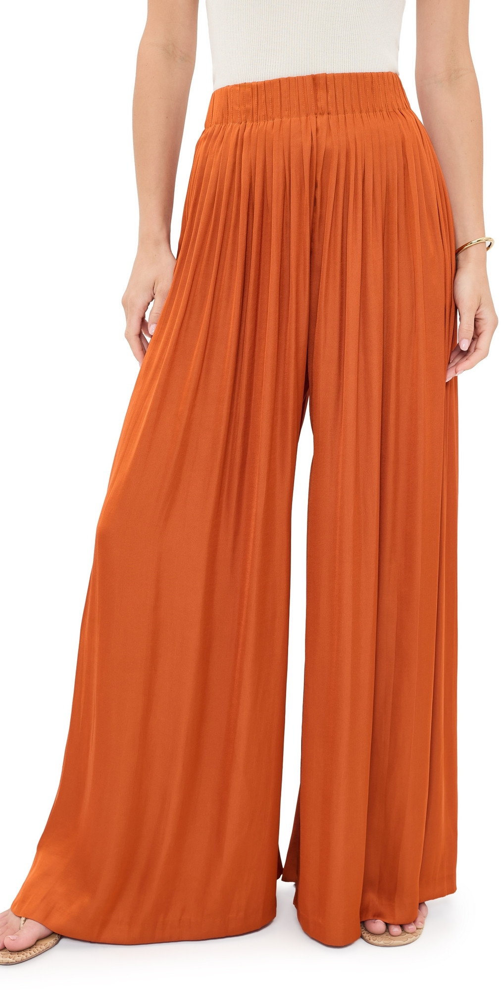 L'AGENCE Haylo Wide Leg Pull On Pants Sienna L | Shopbop