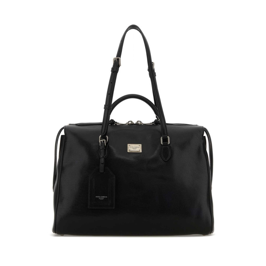 Dolce & Gabbana Black Leather Vittoria Handbag | Jomashop.com & JomaDeals.com