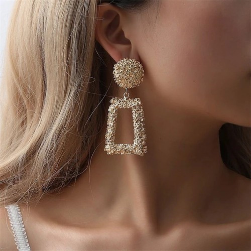 ZARA GOLD RAISED DESIGN STATEMENT EARRINGS **UK 1st CLASS FAST & FREE SHIPPING** | eBay | eBay US