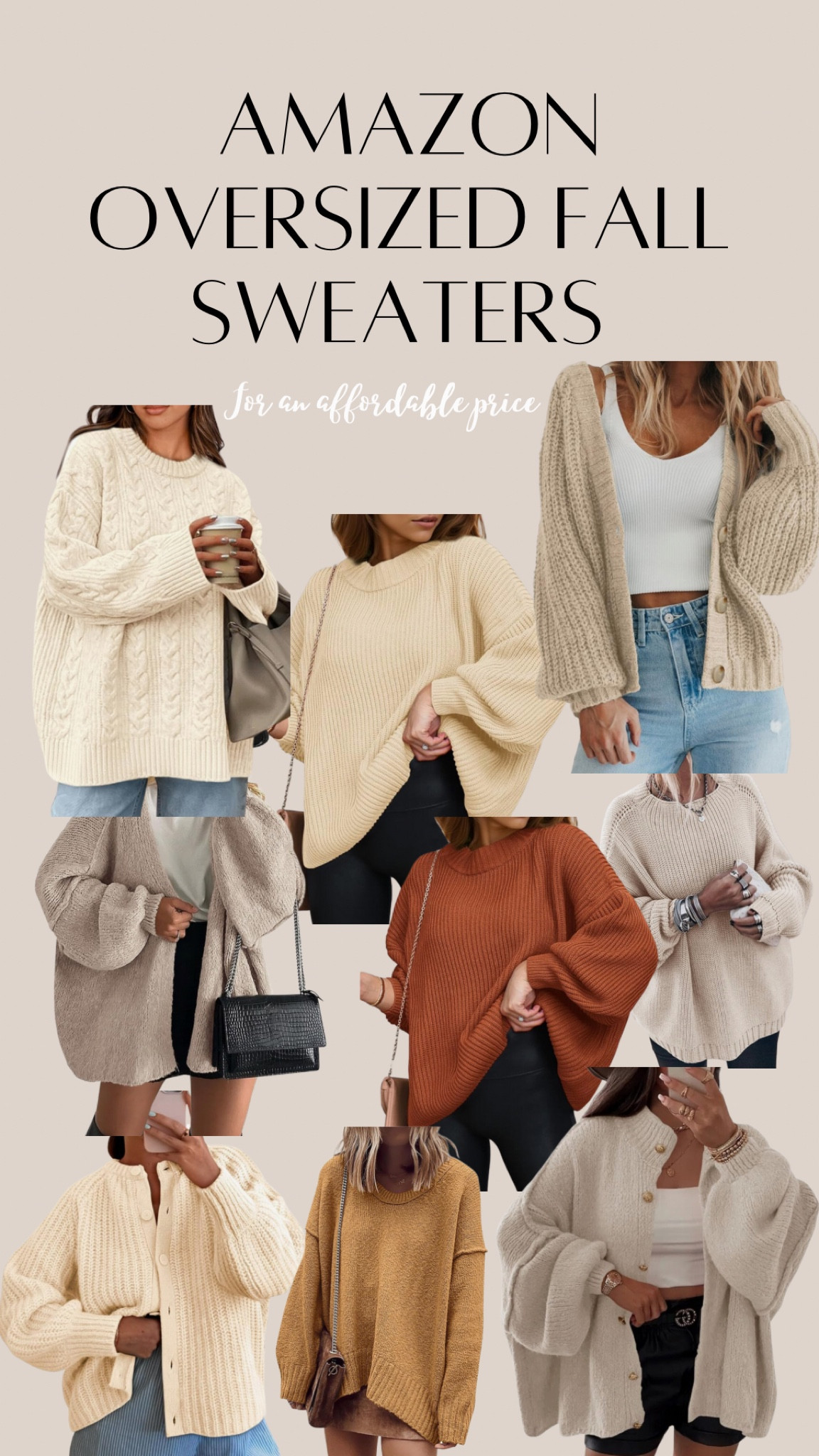 Amazon oversized fall sweater finds! 

#LTKFallSale #LTKSeasonal #LTKStyleTip