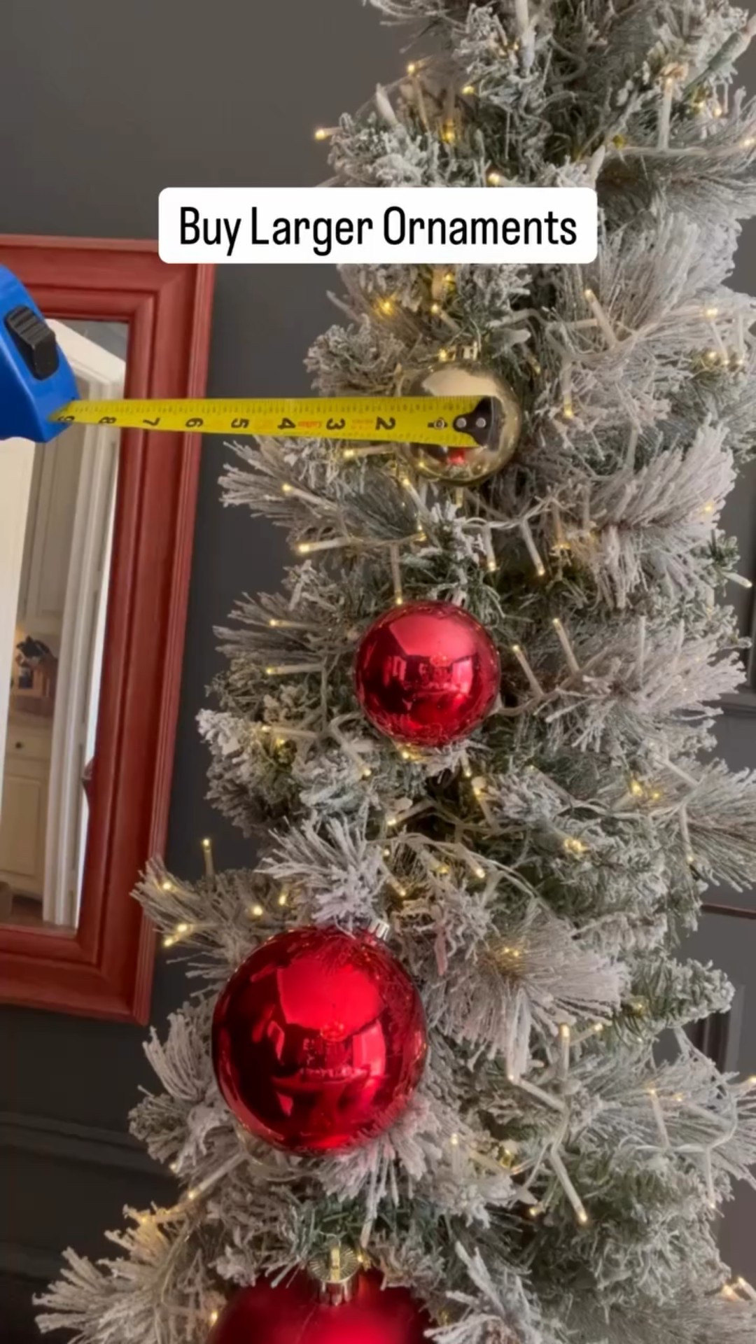 Bigger is better!  You have to think about scale when you are buying ornaments.  The bigger the tree, the bigger the ornaments you’ll need. 

Comment “Links” and I’ll send you a link to my website where you will find 6” and 8”ornaments and a link to my LTK where you will find a variety of large scale, even XL ornaments. 

Happy decorating!

Tara

#Christmas #christmaslights #lights #Christmasdecor #christmasdecorating #holiday #holidaydecor #holidaylights #christmastree #Christmastime #christmasdecorations #christmastreedecorating #holidays #holidaydecorating #holidayseason #twinkle #ornaments

#LTKHome #LTKSeasonal #LTKHoliday