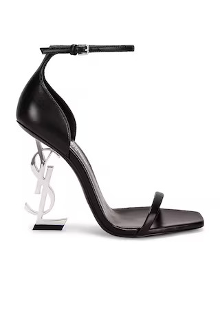 Saint Laurent Opyum YSL Heels in Nero - Black. Size 41 (also in 36, 36.5, 37, 37.5, 38, 39, 39.5, 40). | FWRD 