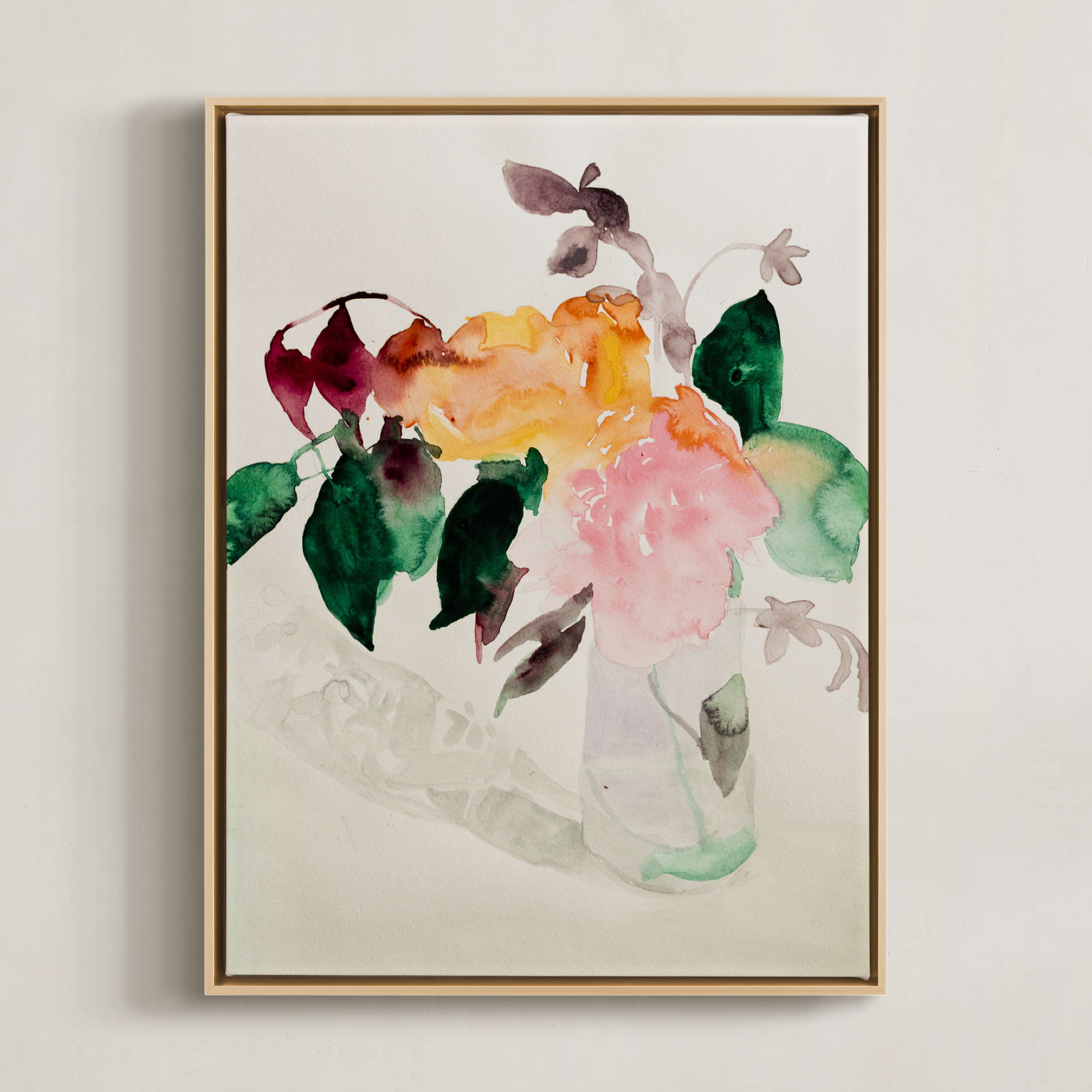 "Peonies" - Painting Limited Edition Art Print by Betsyness Studio. | Minted