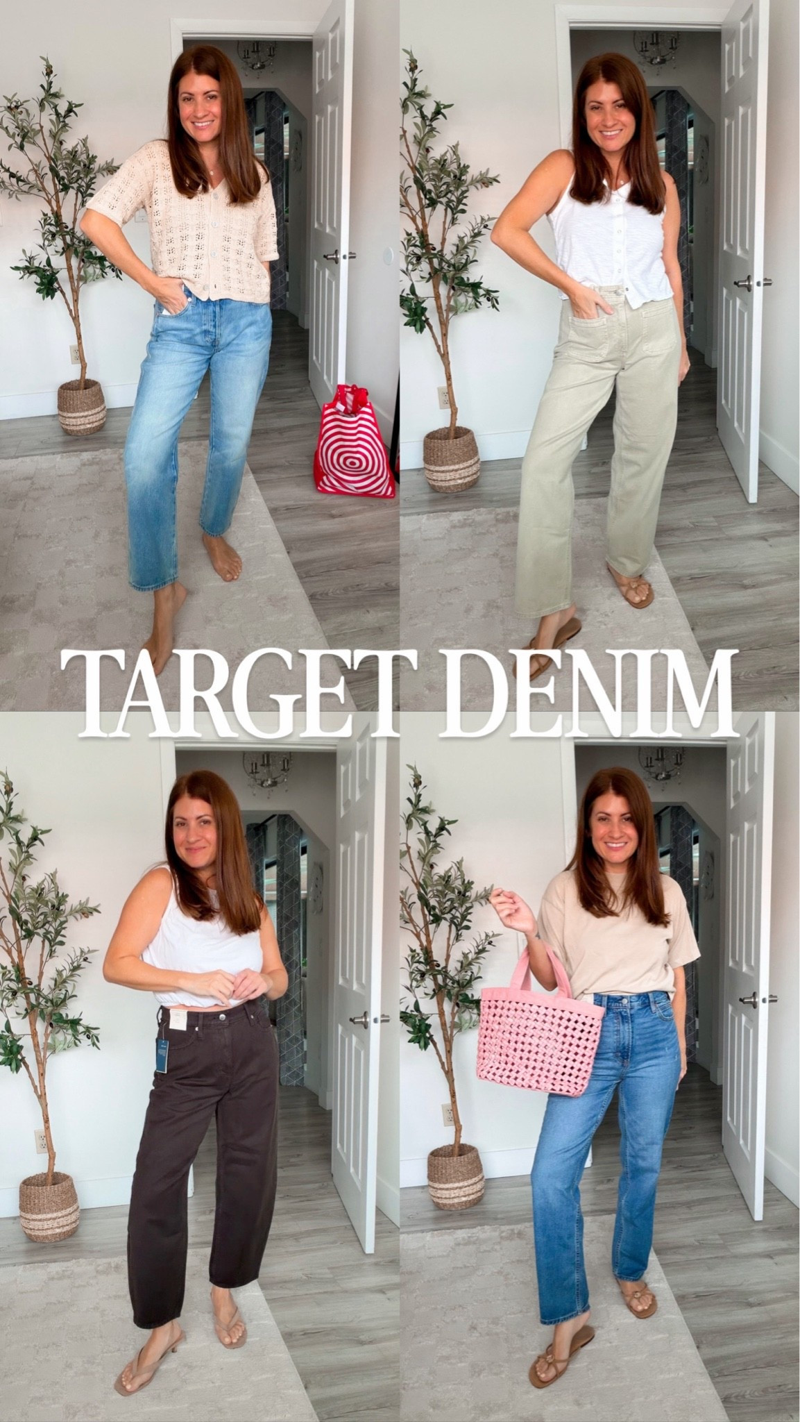 Target 🎯 denim that I’m loving this season! 

Boyfriend- prefer size 4 (wearing in the blue) 
Barrel- size 6
Straight leg- size 6
Sailor- need a size 4

#LTKOver40 #LTKSeasonal