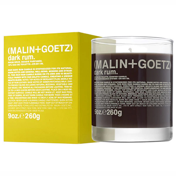 MALIN+GOETZ Dark Rum Candle (9 oz) | Smallflower