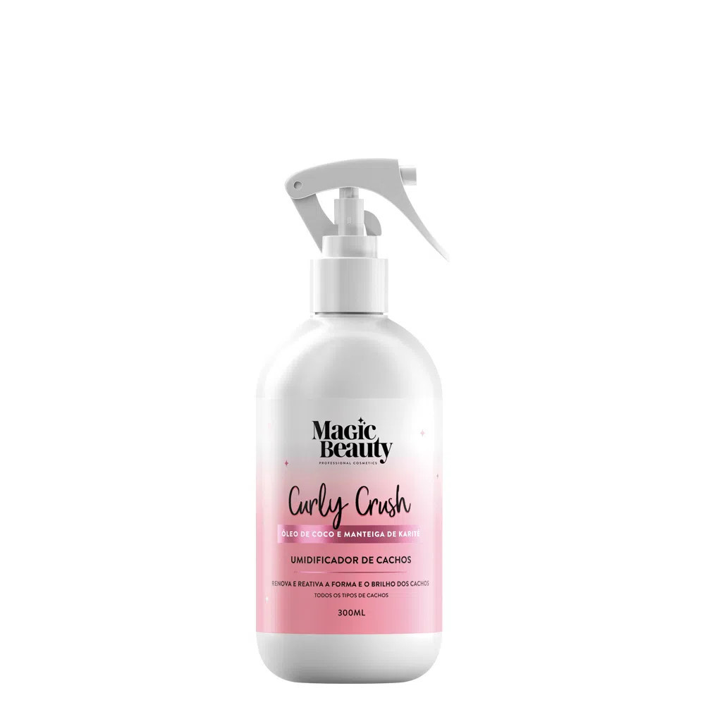 Umidificador de Cachos Magic Beauty Curly Crush 300 ml - AMOBELEZA - Produtos para Cabelo, Perfum... | Amobeleza (BR)