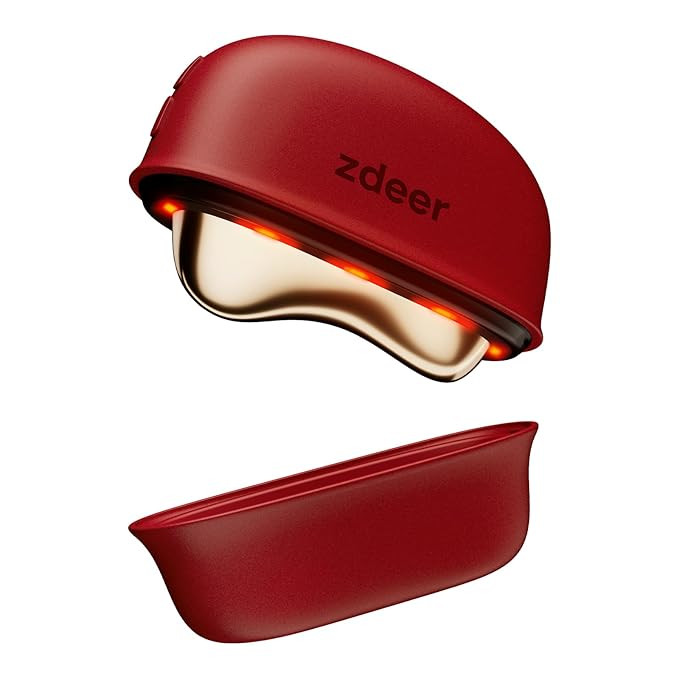 ZDEER Terapia de luz roja LED para masajeador facial y cuello, dispositivo de cuidado facial, her... | Amazon (US)