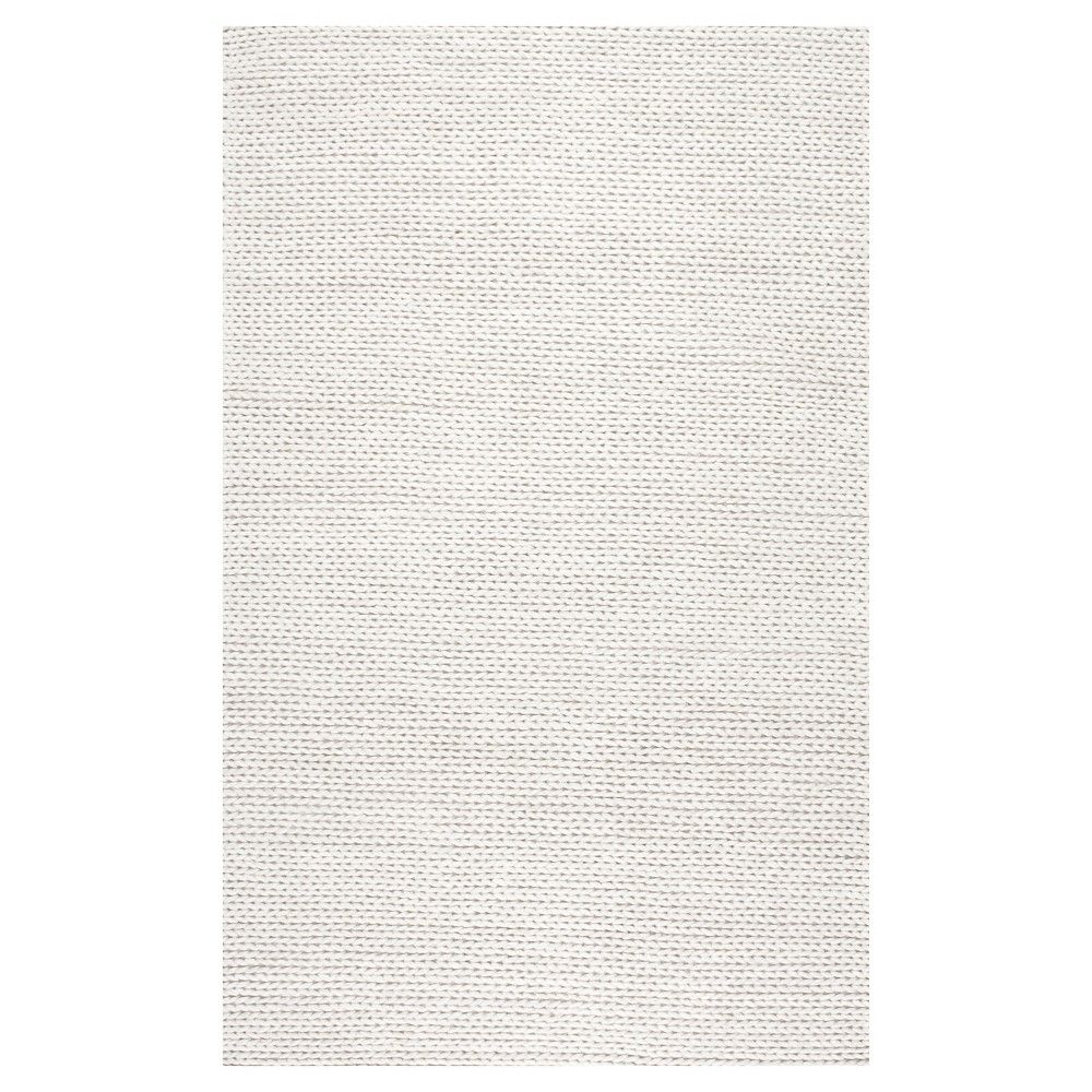 Off White Solid Braided Area Rug - (10'x14') - nuLOOM, Adult Unisex, Size: 10' x 14' | Target