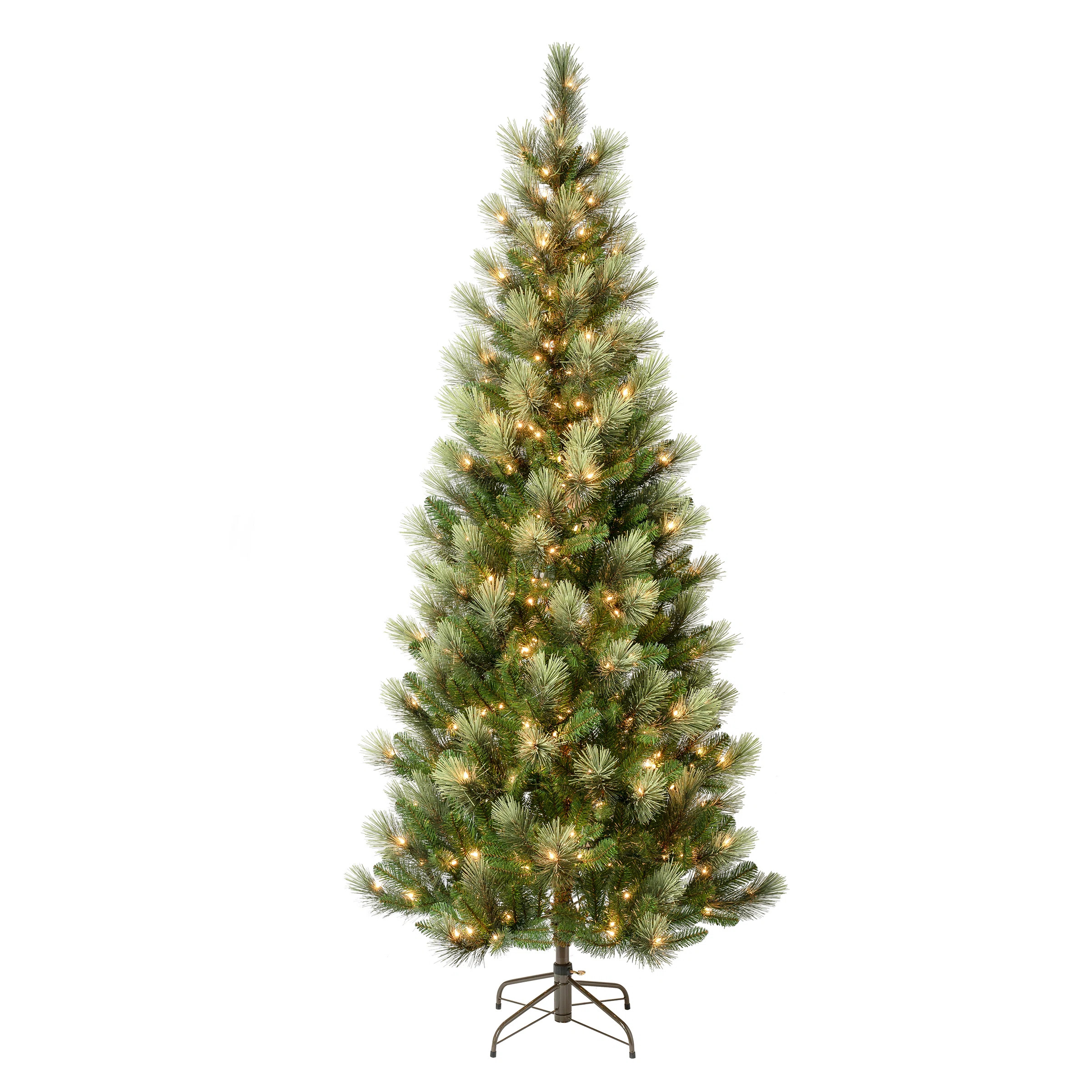 Charleston Pine Slim Tree with Clear Lights | Wayfair North America