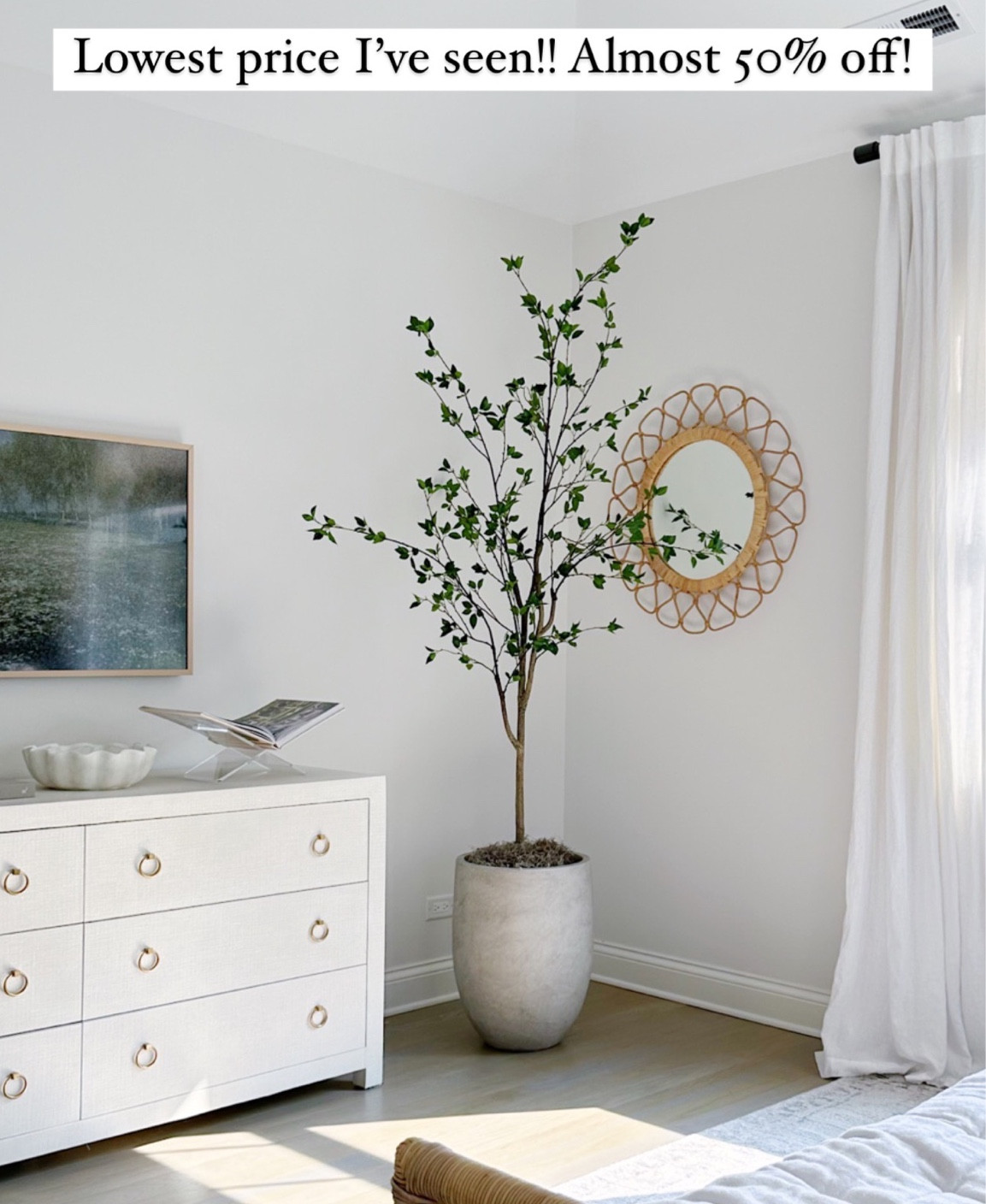 Love this faux tree that’s on sale paired with a tall planter! Add some moss and you have a designer-look on a budget! #bigdeals2023

#LTKhome #LTKxPrime