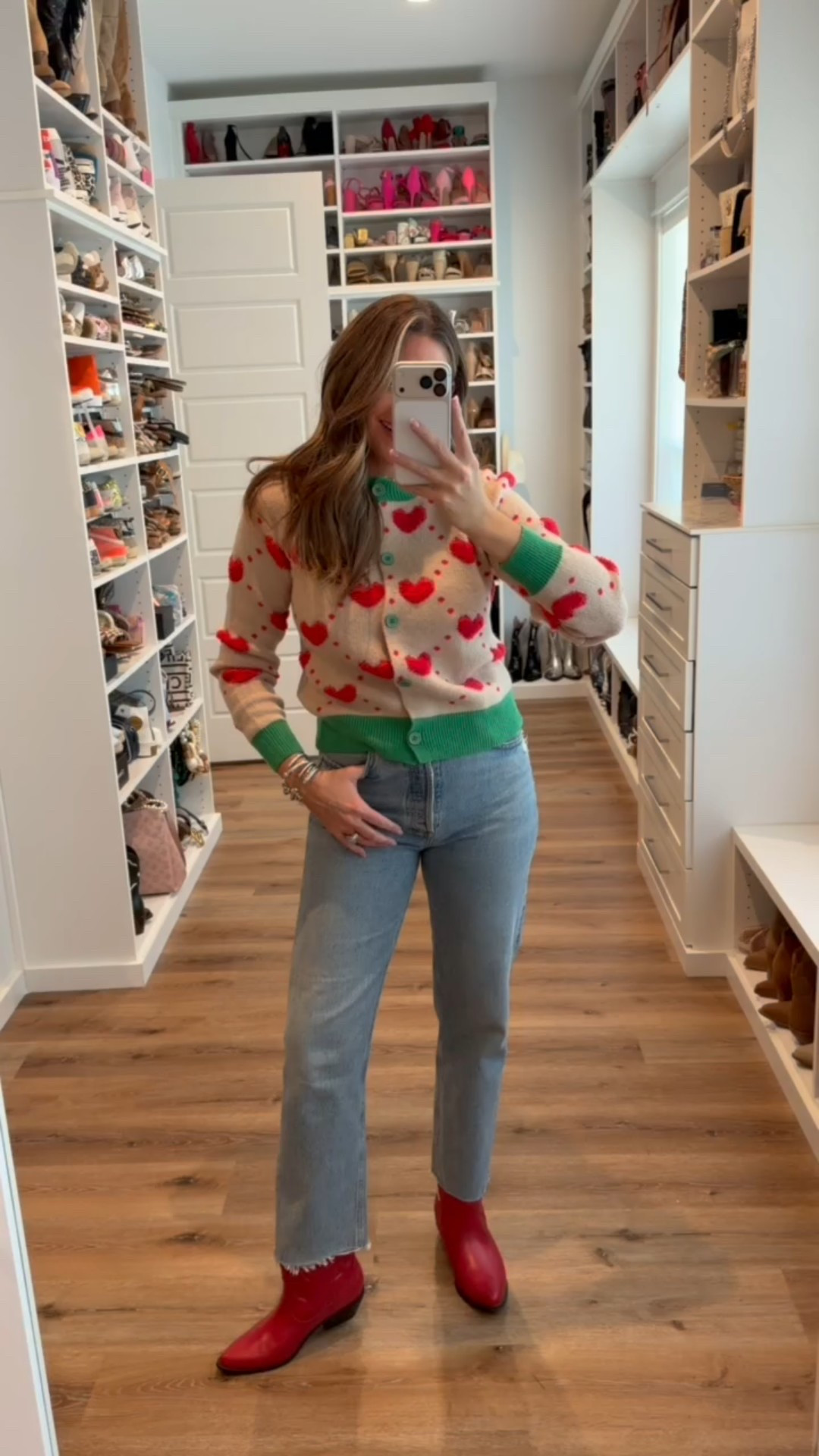 Festive outfits for any holiday occasion. From cozy sweaters to fun, colorful dresses, these Amazon finds make getting dressed the easiest part of the season. 

In a small heart print cardigan, size 8 jeans, boots and accessories- fits tts.

Shop dandy, holiday outfit, christmas sweater, christmas party outfit, christmas outfit, fall outfit

#LTKSeasonal #LTKStyleTip #LTKHoliday